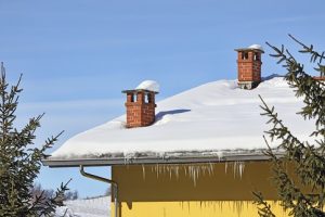 snow causing damage on roof