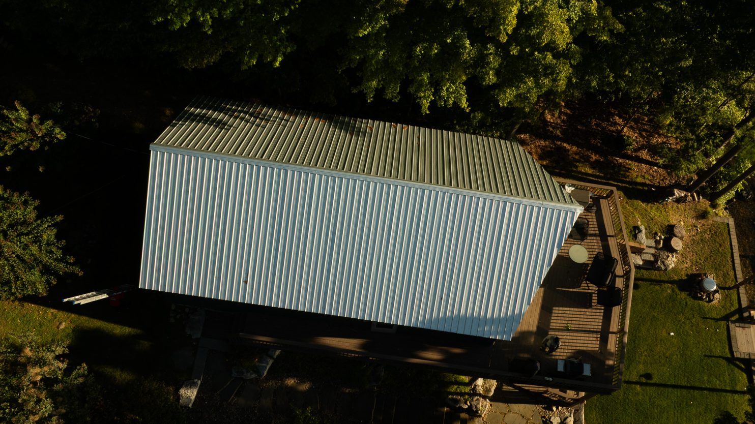 Metal roof installation on a residential home in Saratoga Springs, NY
