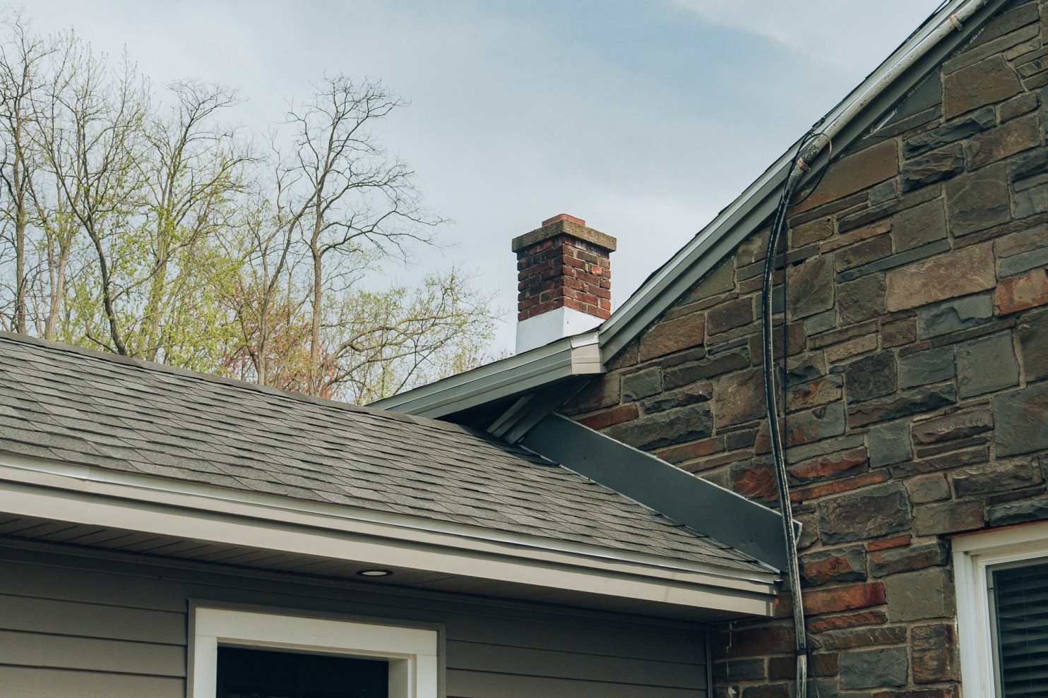 Chimney rebuild on a historic home in Saratoga Springs