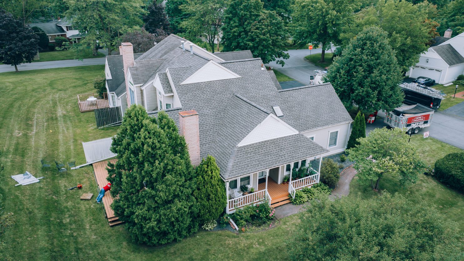 Roofers working on a home in Ancram NY