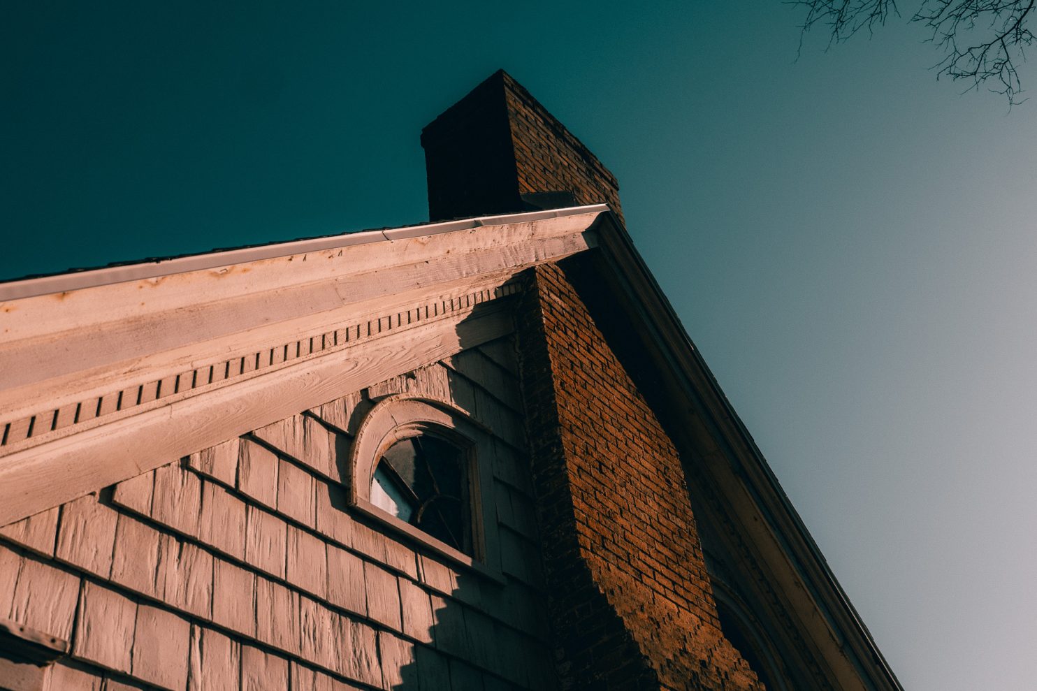 Chimney repair on a Victorian home in Saratoga Springs NY