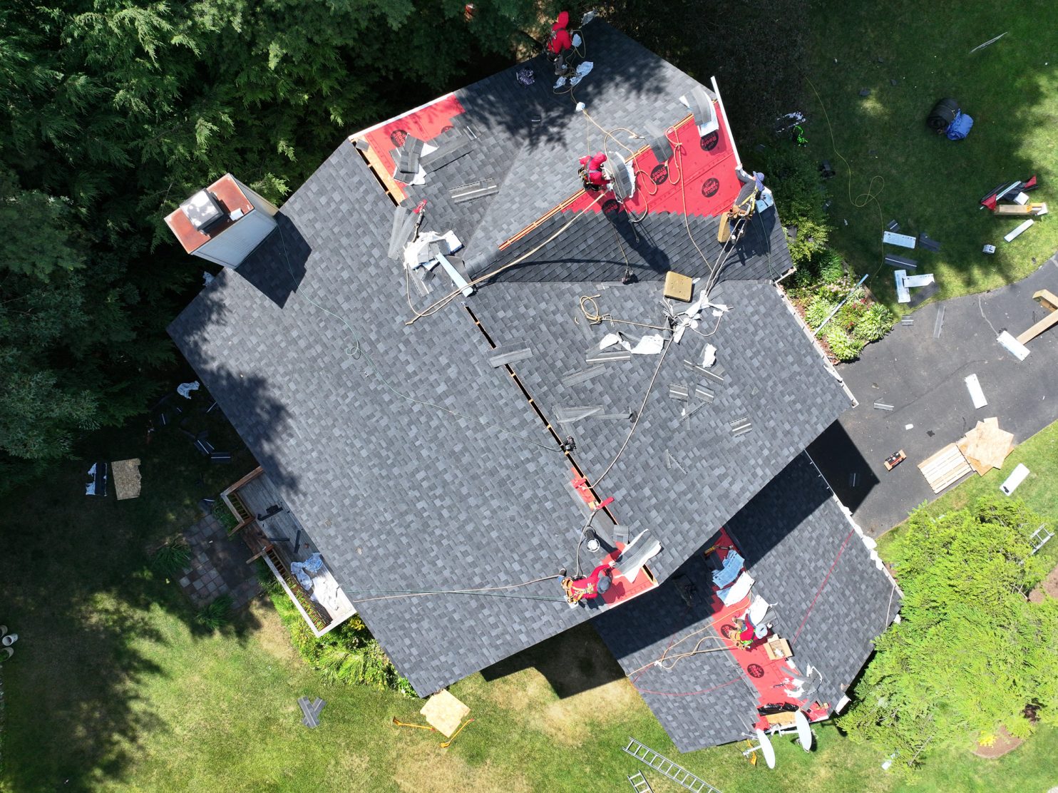 Roof replacement on a historic home in Rhinebeck NY following local preservation guidelines