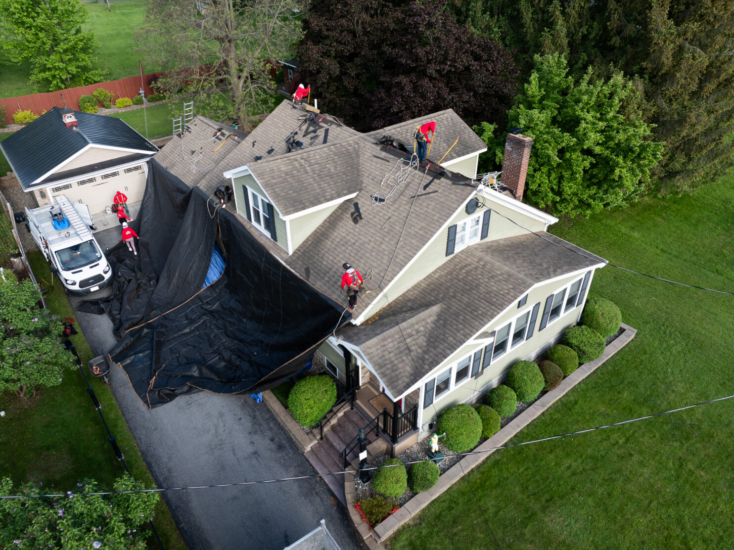 Roof repair on a historic Victorian home in Saratoga Springs, NY, preserving architectural details.