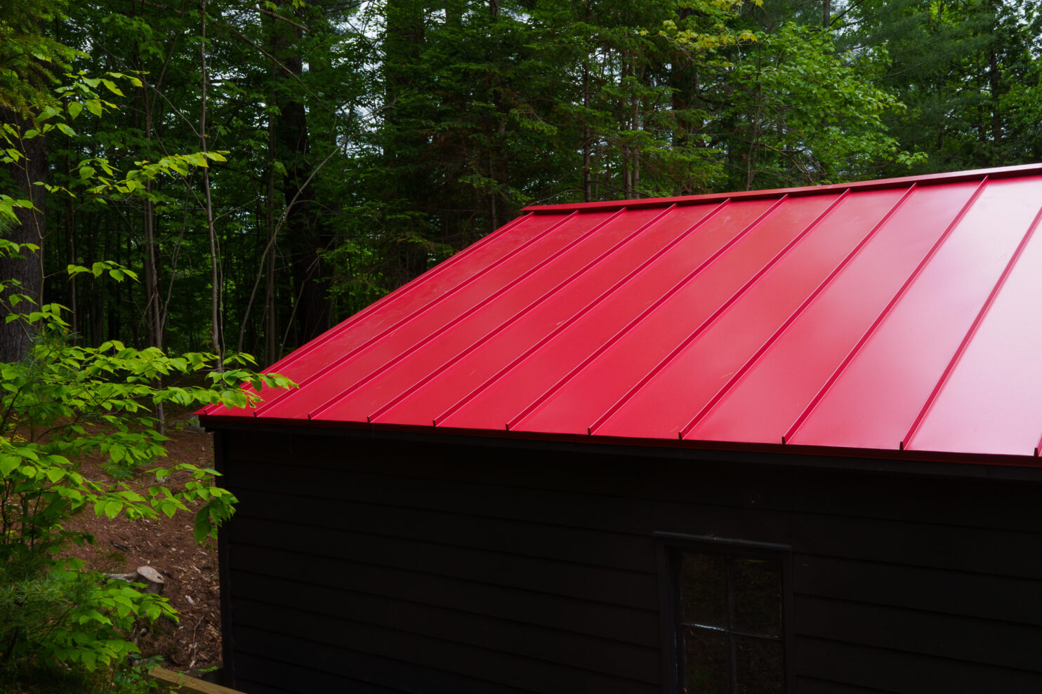 Metal roof installation on a historic Victorian home in Saratoga Springs NY