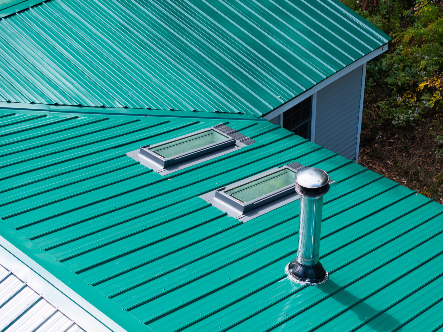 Home Evolution Roofing skylight inspection in Saratoga Springs home before winter snowfall