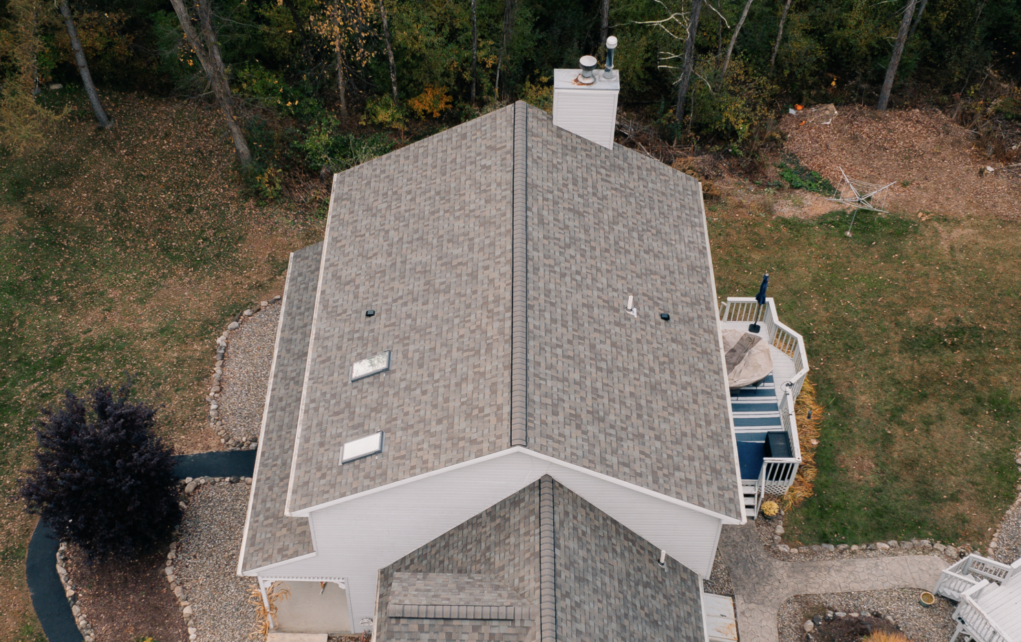 Winter skylight maintenance on Wappingers Falls NY home