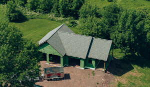 Emergency roof repair in Saratoga Springs, NY, fixing storm-damaged areas.