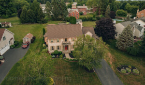Emergency roof repair in Clifton Park, NY, fixing wind and storm-related damage.